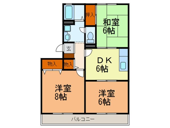 シャト－山手の物件間取画像